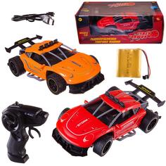 Машинка р/у Abtoys гоночная 2,4Ггц, резиновые колеса аккум. блок 1:18 C-00478