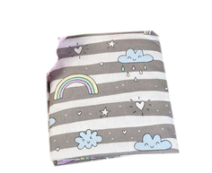 Простыня WB AmaroBaby на резинке 125х75х12 бязь (Радуга)