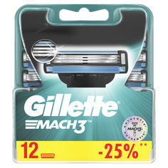 Сменные кассеты Gillette Mach3 12 шт