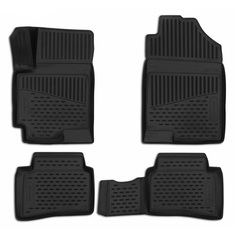 Коврики 3D в салон HYUNDAI Solaris, 2017->, Comfort, 4 шт. (полиуретан) Element