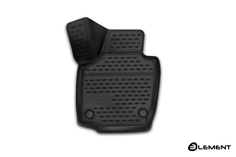 Коврик 3D в салон SKODARapid (I, Iр, II), 2013-2020, 2020->, передний левый, 1 шт. (ПУ) Element