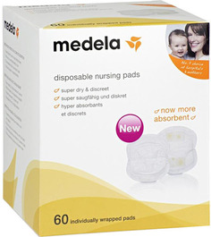 Одноразовые грудные прокладки MEDELA 60 шт (008.0374)