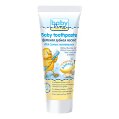 Детская зубная babyline паста со вкусом банана, 75 мл