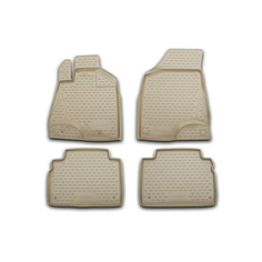 Коврики в салон Element для NISSAN X-Trail; 03/2015; 4 шт. полиуретан; бежевые