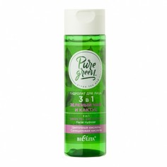 Гидролат для лица 3 в 1 Bielita Pure Green Зеленый чай и кактус 115 мл Белита