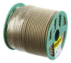 Трос стальной Stayer "MASTER" в полимерной оболочке, d=5,0 мм, L=100 м