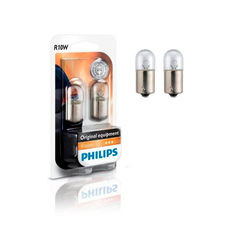 12814B2_к-кт ламп! 12V BA15S подсветка номера, противотуман. фара зад. / PHILIPS 12814B2