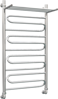 Водяной полотенцесушитель Роснерж зигзаг L105100 100x50 с полкой