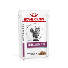 Влажный корм для кошек ROYAL CANIN Vet Diet Renal, рыба, 85г