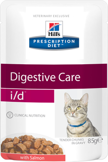 Влажный корм для кошек Hills Prescription Diet i/d Digestive Care, лосось 85 г