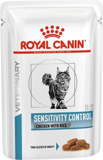 Влажный корм для кошек ROYAL CANIN Sensitivity Control, цыпленок, рис, 85г