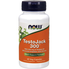 NOW TestoJack 300 (60 капсул) - Тонгкат Али экстракт экстракт эврикомы длиннолистной