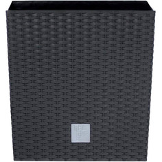 Кашпо для цветов Prosperplast 21/32 л Rato Low, антрацит, 2 предмета, DRTS325L-S433