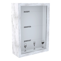 Копилка для винных пробок "Эксперт", 15x21 см, настольная, белый, Дубравия, KRI-035-SW