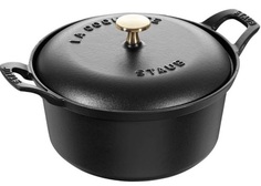 Кастрюля чугунная Staub круглая (кокот) Винтаж, 20 см, черная 11742023