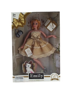 Кукла Junfa toys Эмили Золотая с аксессуарами, 30 см