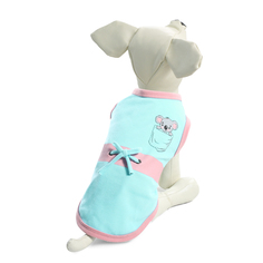Платье для собак Triol с кулиской ,Коала, унисекс, голубой, розовый, M, длина спины 30 см