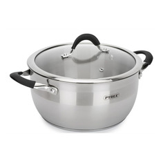 Кастрюля PYREX Comfort CF18AEX/E006, 1.9л, с крышкой, серебристый