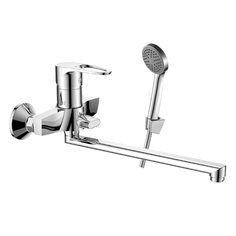 Смеситель для ванны с поворотным изливом 300 мм Decoroom DR70043, латунь