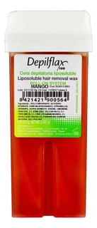 Воск Depilflax Mango Liposoluble Hair Removal Wax Манго Прозрачный, 110г