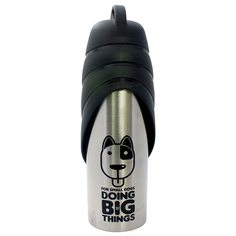 Дорожная поилка для собак FOXIE SS Fin Cap Bottle металл; 750мл