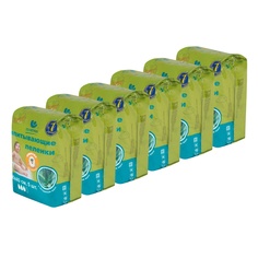 Пеленки одноразовые впитывающие Пелигрин; Алоэ; 60х40 см. 6 уп. х 5 шт.