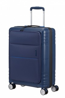 Чемодан унисекс American Tourister MC4-41001 темно-синий; 40х21х55 см