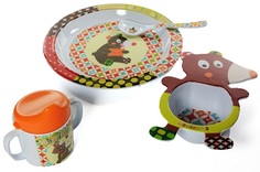 Набор детской посуды Ebulobo 4 предмета Мишка