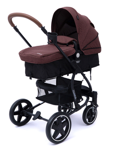 Детская коляска-трансформер 2 в 1 Tomix Emily; коричневая