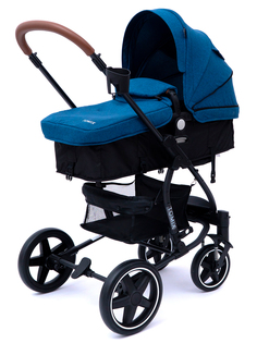 Детская коляска-трансформер 2 в 1 Tomix Emily; синяя