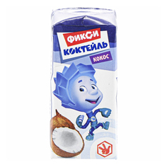 Коктейль молочный Фиксики кокос 3% бзмж 0;2 л