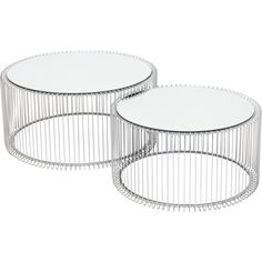 Набор из 2 кофейных столиков KARE Design; коллекция Wire; 70х34х70 см