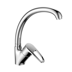 Смеситель для кухни с высоким повортным изливом Decoroom DR70021, латунь