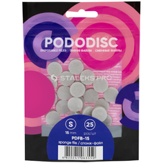 Сменные файлы-спонжи Staleks Pododisc S; 25 шт