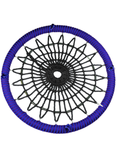 Качель-гнездо Jinn KST-481529 КТ/УЗ/100/110/16/16/С/Ф-Ч/КГ 100х100 см фиолетовый; синий