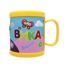 Детская кружка 3D Be Happy с именем Вика