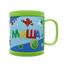 Детская кружка 3D Be Happy с именем Миша
