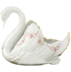 Конфетница h-14 см Лебедь Leander "Соната Розовый цветок" 158760
