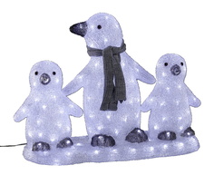Фигурка Tarrington House Пингвины светодиодная 136 LED 45 см