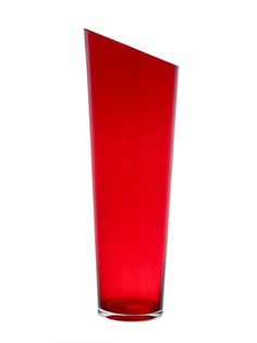 Ваза для цветов Solbika SLANT CONICAL RUBY 50 см
