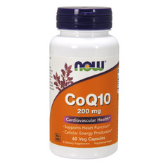 NOW CoQ10 200 мг (60 капсул) - коэнзим q10 для сердца