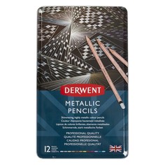 Набор цветных карандашей "Metallic", 12 цветов Derwent