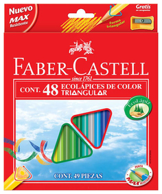 Цветные карандаши Faber-Castell ECO с точилкой, 48 цветов