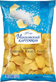 Картофель Московский хруст. рифл со вкусом Сливочного масла с солью 150г