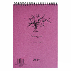 Альбом на спирали для набросков Smiltainis "Drawing pad", А4, 60 л