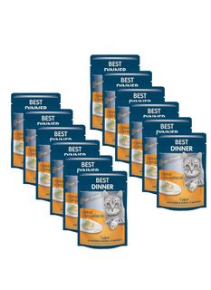 Влажный корм для кошек Best Dinner Мясные деликатесы Sterilised, индейка, 12шт, 85г