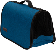 Сумка-переноска для кошек и собак ЗООГУРМАН 25x44x28см синий
