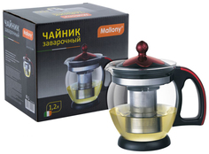 Заварочный чайник Decotto-1200 Mallony 910112 Бордовый; черный