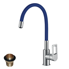 Смеситель для кухонной мойки Rossinka Silvermix Z35-35U-Blue