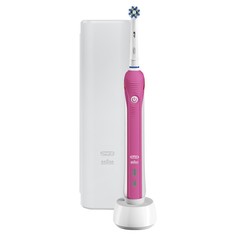 Зубная щетка электрическая Braun Oral-B Pro 2 2500 Cross Action Pink+Футляр